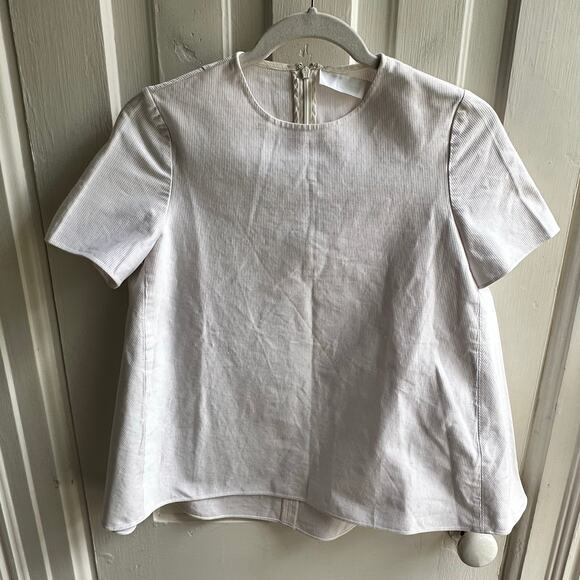 Co Collection A-Line Ribbed Short Sleeve Top Spring 2015 Collection - Picture 2 of 8